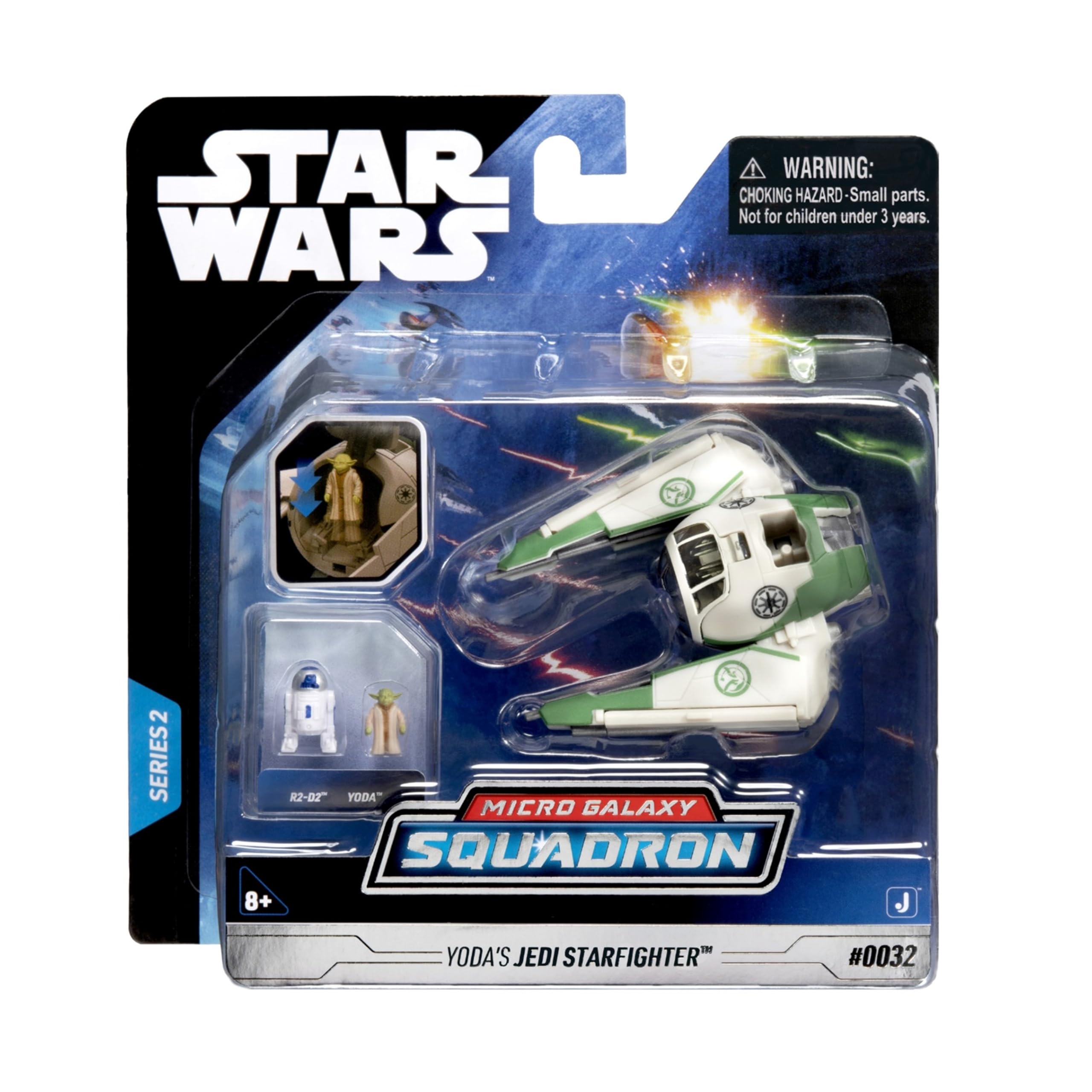 Bizak Star Wars Nave 8 cm Jedi Starfighter di Yoda, con 2 figure (62610008)