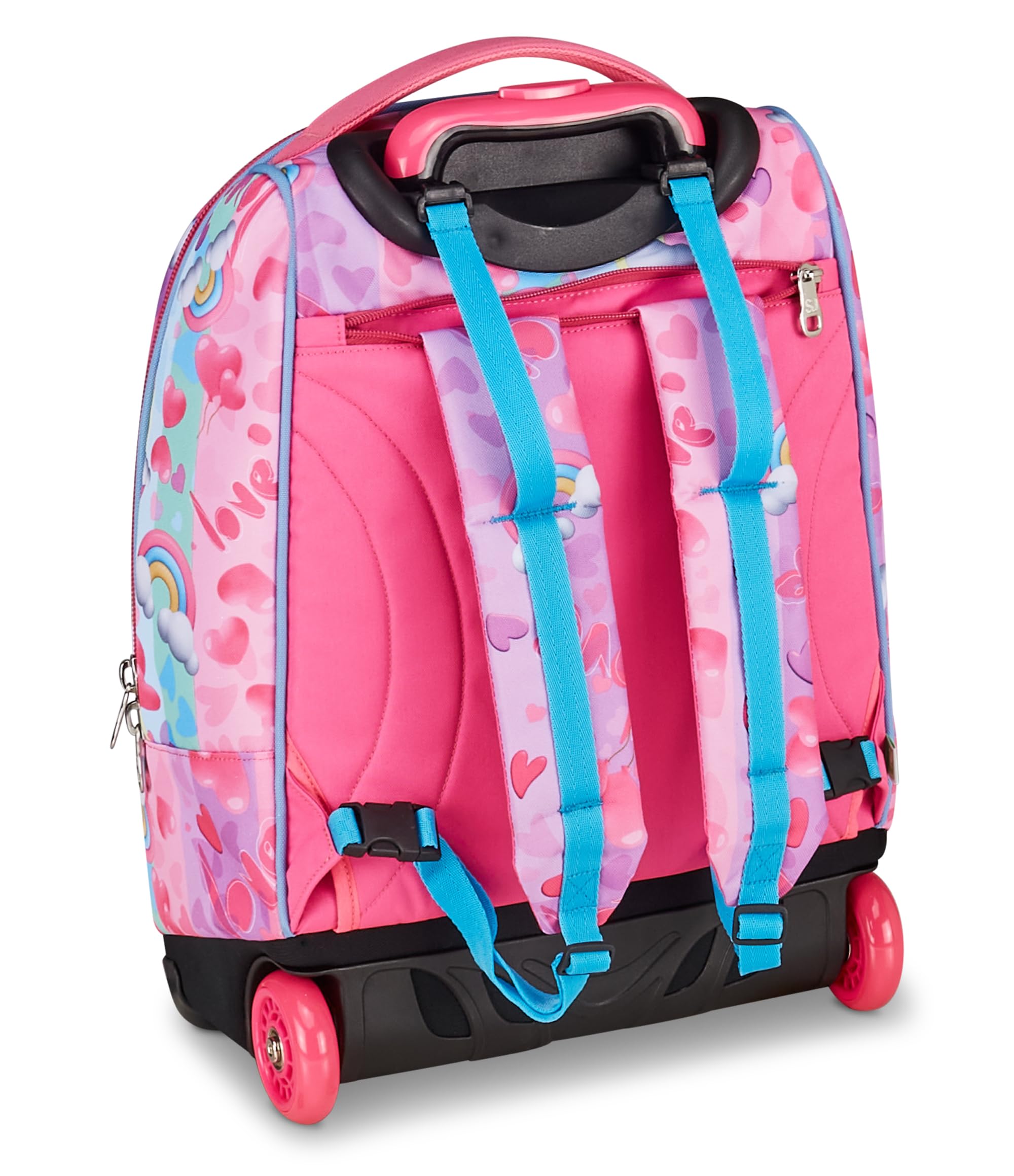 SJ GANG STYLE JAM GANG Big Trolley, 30 L, Doppio Scomparto, Spallacci a scomparsa, Doppio uso, Tasca frontale, Scuola elementare, Angel Blue, Bambine, rosa