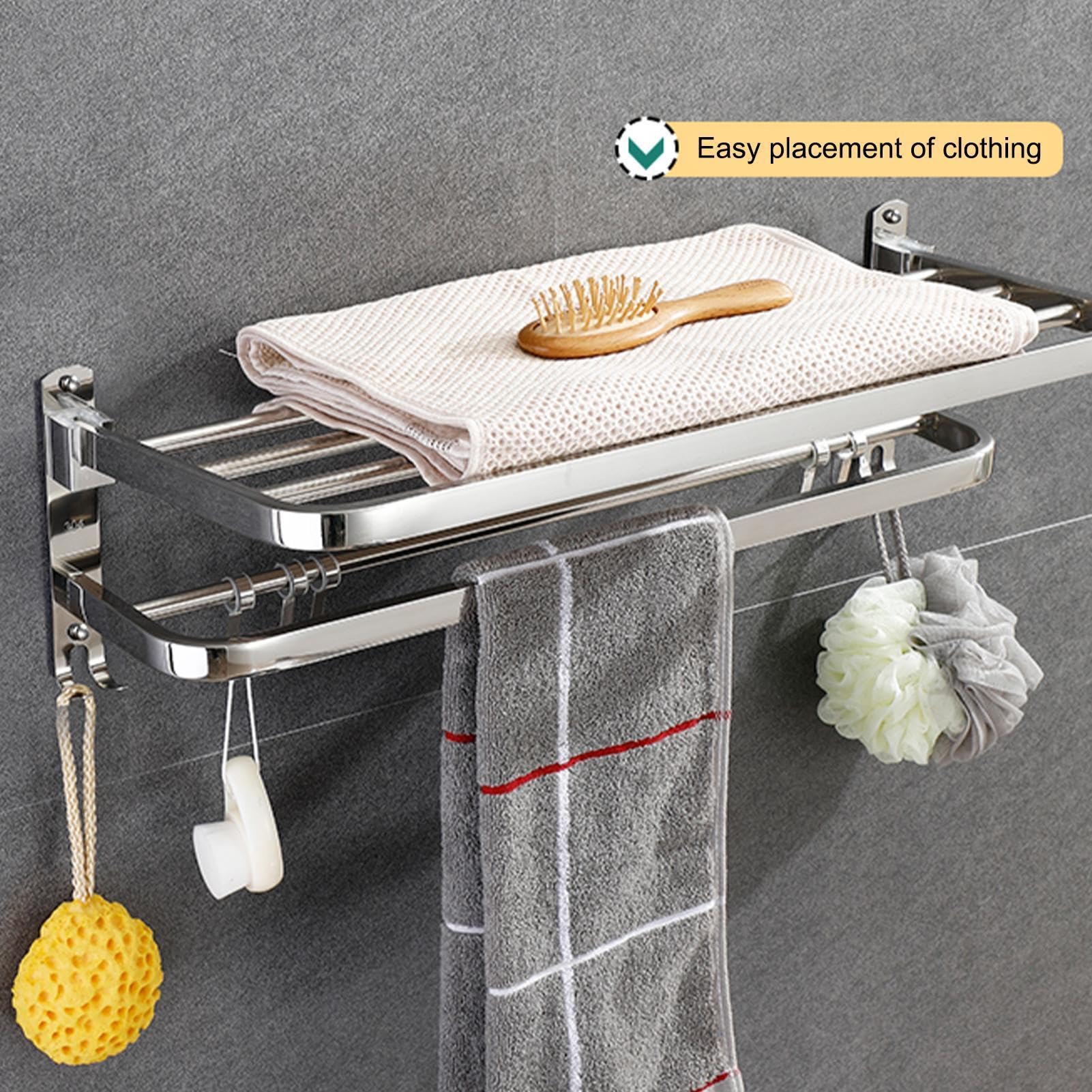 Toallero, toallero | Toallero de pared para baño | de baño plegable de | pared para inodoro