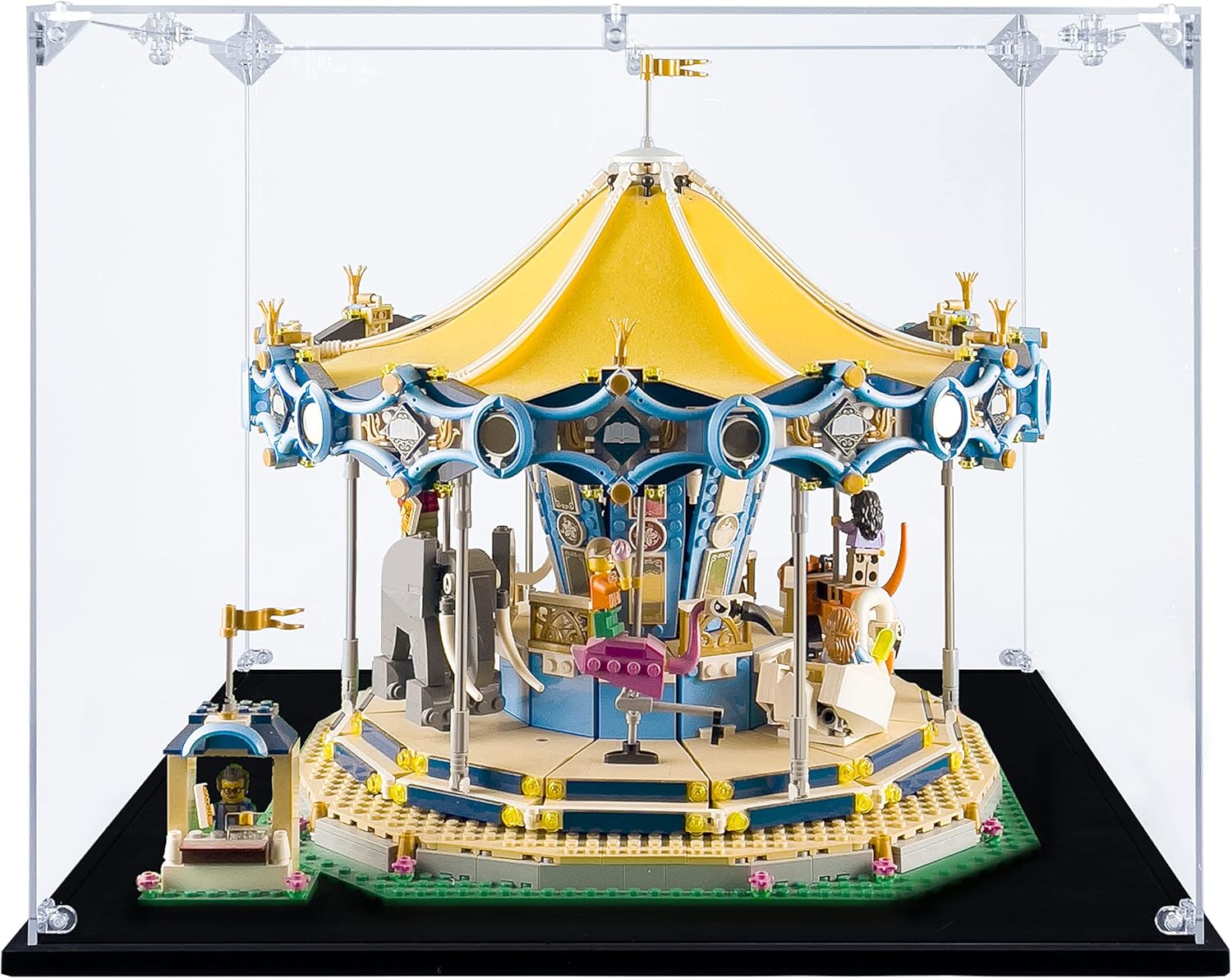 Acrylic Display Case Compatible for Lego Carousel #10257, Dustproof Display Case (Case Only) (Lego Sets are NOT Included)