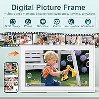 Vista 6 de Calendario digital, calendario digital WiFi inteligente de 15.6 pulgadas y tabla de tareas, pantalla táctil IPS 1920 x 1080 HD pantalla