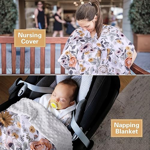 Miniatura 7 de Rquite Cubierta de asiento de coche para bebé, Fundas de asiento de coche para bebé, Minky Funda de asiento de coche para bebé, Cubierta de asiento