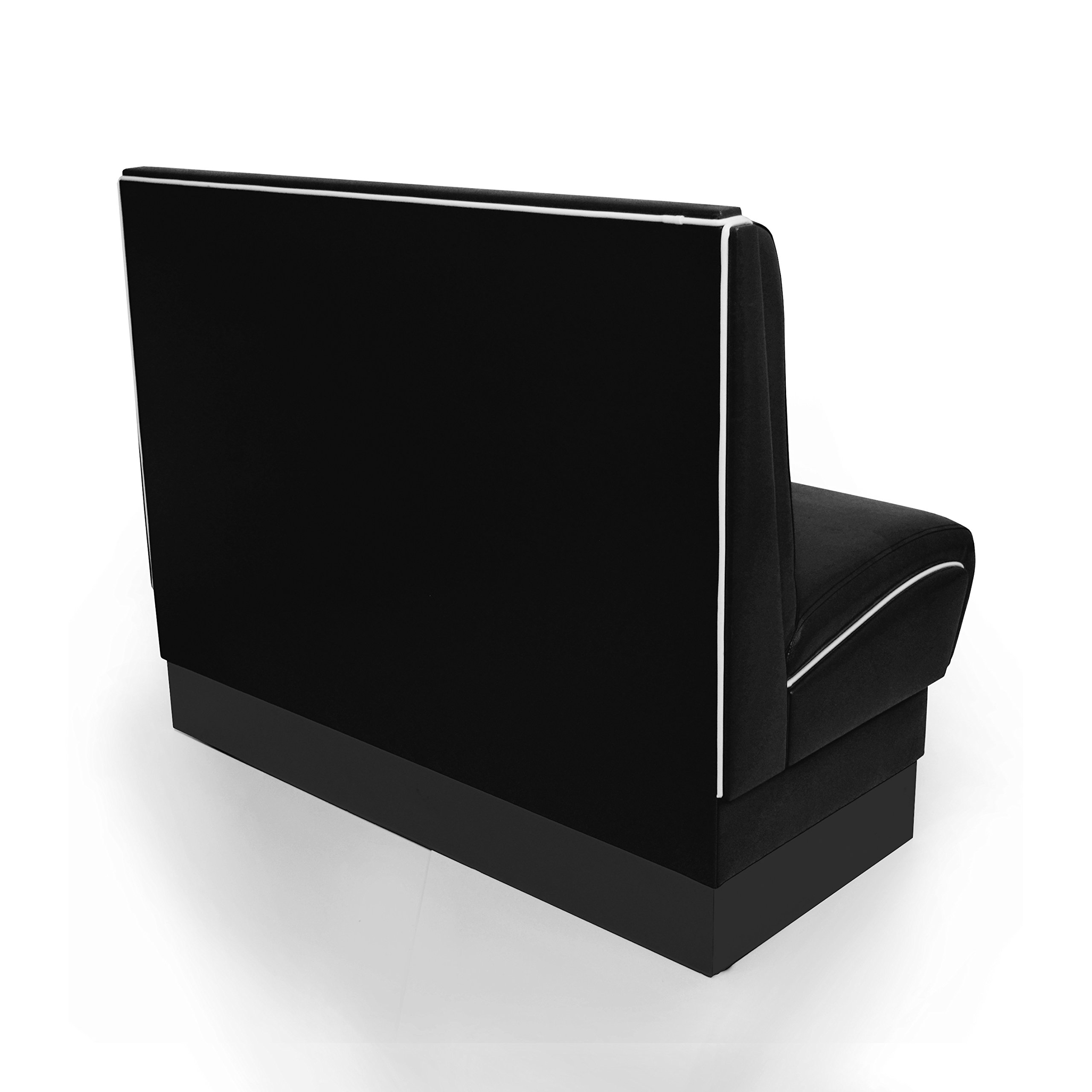 American Diner Set schwarz Viber 2X Sitzbank 120cm + Diner Tisch