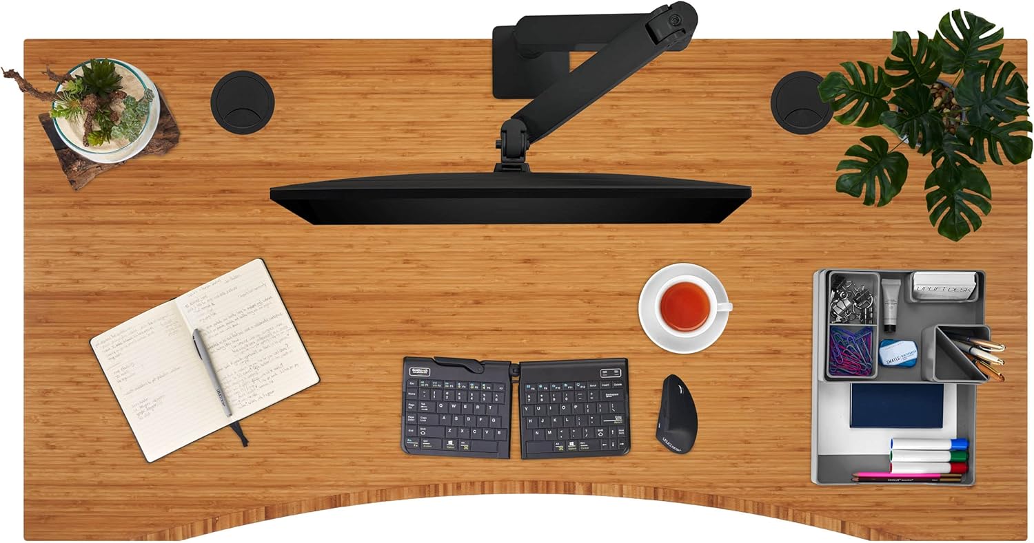 UPLIFTDESK Laminate Standing Desk 2-Leg V2-Commercial - Thumbnail 5