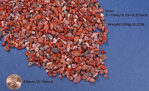 Miniatura 100 de Piedras pulidas pulidas de cristal de fluorita de 1 libra para acuario, piedras pulidas, chips de cristal de forma irregular, a granel, piedras