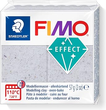 STAEDTLER 8010-670 FIMO Effect Oven-Hardening Polymer Modelling Clay - Botanical Mallow 1 x 57g Block