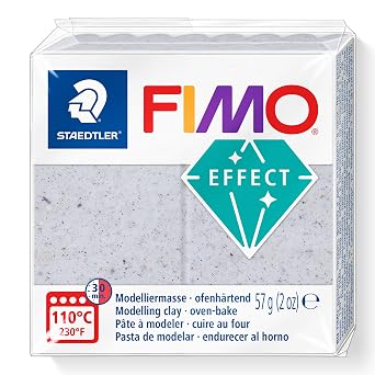 STAEDTLER 8010-670 FIMO Effect Oven-Hardening Polymer Modelling Clay - Botanical Mallow 1 x 57g Block