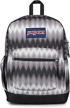 JanSport 26L Cross Town Plus Backpack, Digi Tie Dye Black | 15 inch Padded Laptop Sleeve, Water Bottle Pocket, Commuter Rucksack for Travel