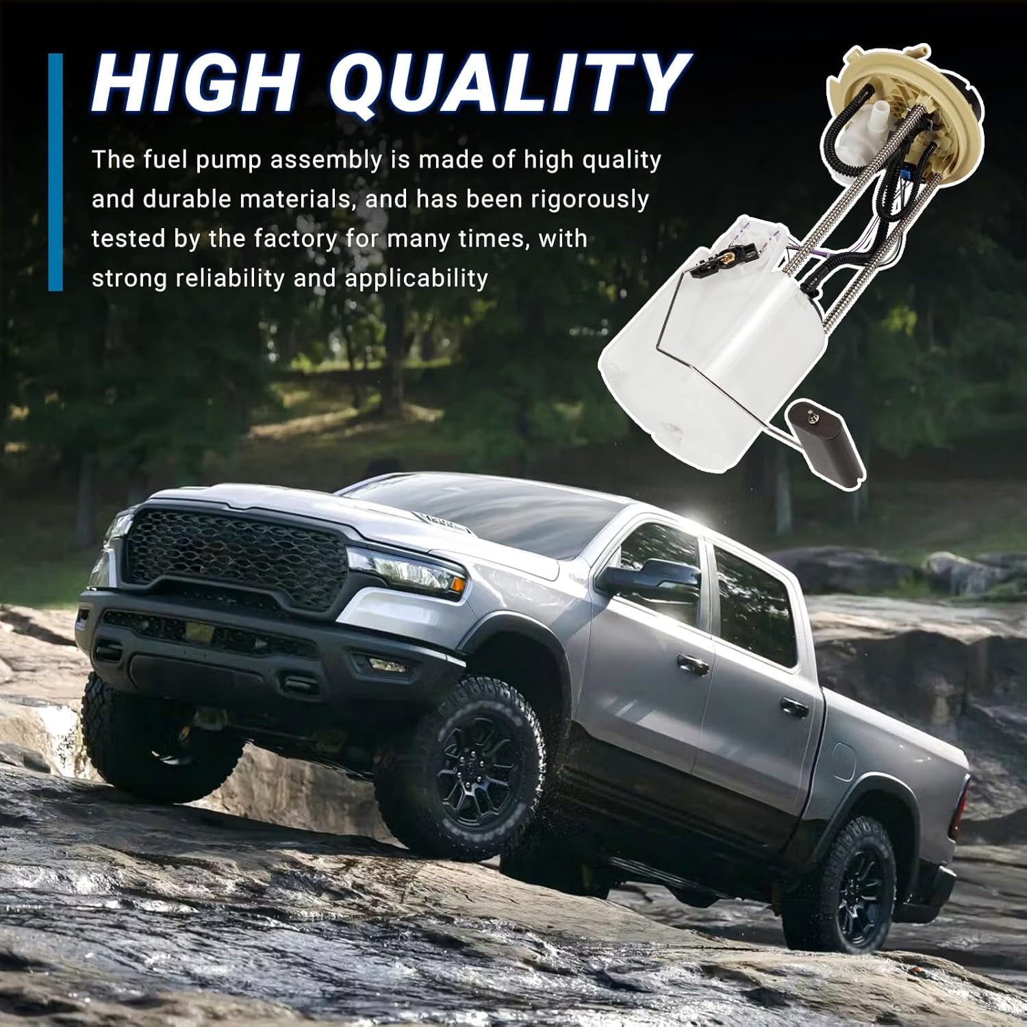 Electric Fuel Pump Module Assembly Compatible with 2019 2020 2021 2022 2023 2024 Dodge Ram 1500 5.7L,Replacement A-68353707