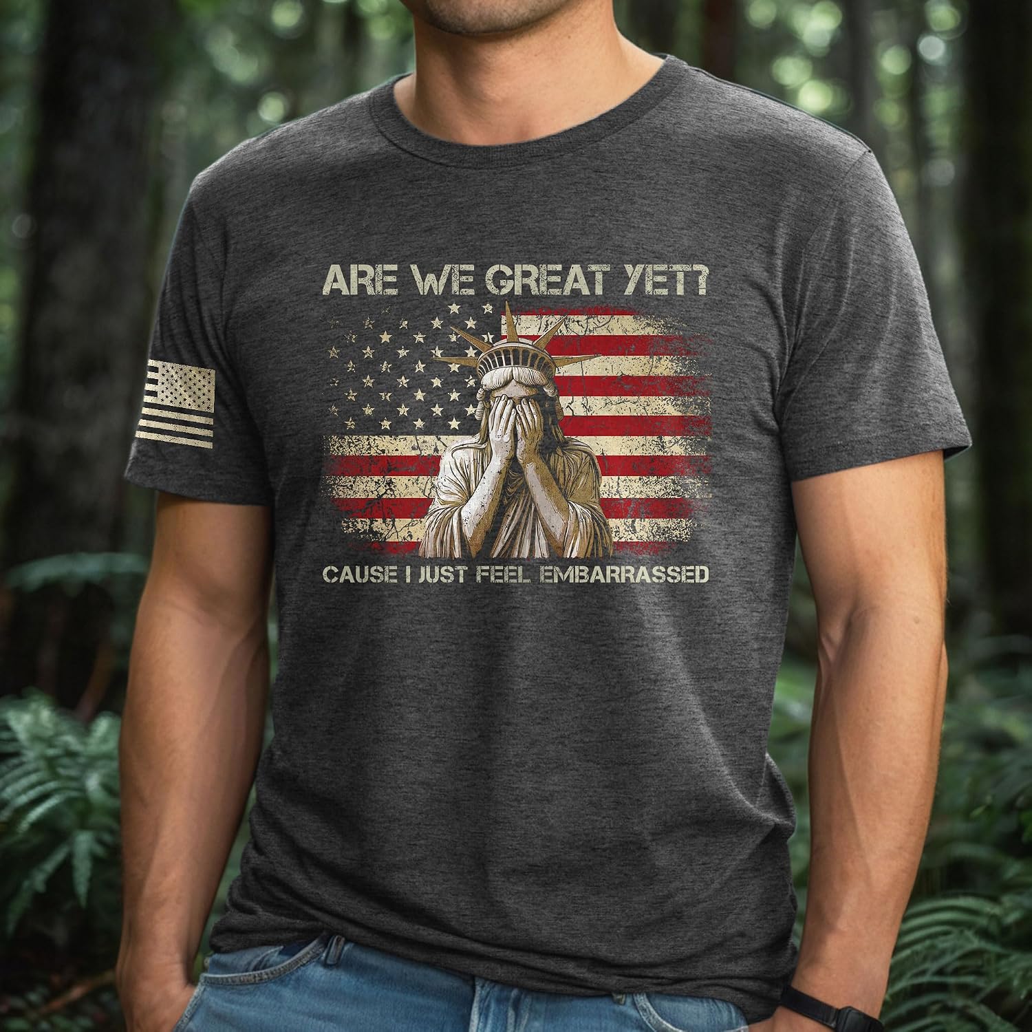 are We Great Yet Cause I Just Feel Embarrassed Shirt, Political Tshirts, Protest Shirts for Women