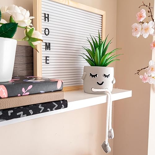 Miniatura 3 de OLEEK Plantas suculentas falsas artificiales, suculentas artificiales en macetas, decoración de habitación de plantas falsas, decoraciones de