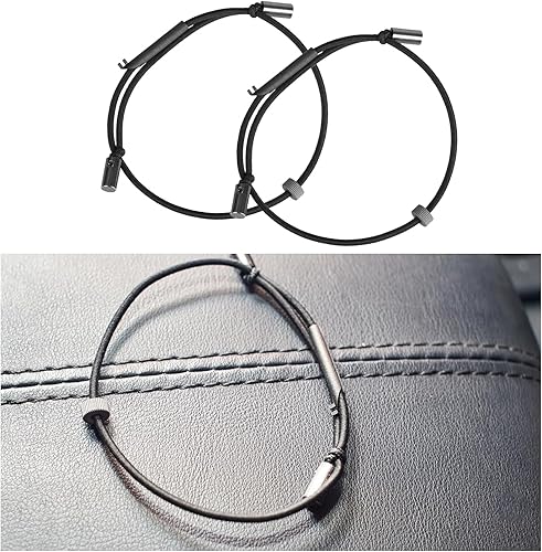 Hawyet 2 piezas de rompeventanas de automóvil, de carburo de tungsteno de alta dureza, cuerda de mano de seguridad templada, herramienta de escape