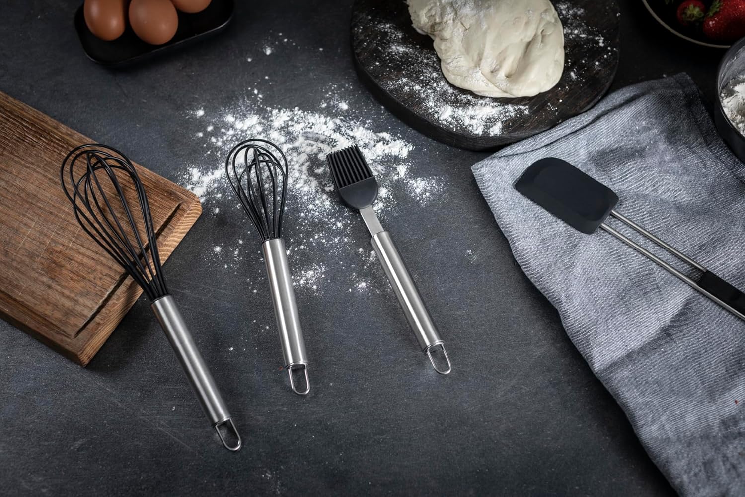 Kuhn Rikon Essential Small Silicone Balloon Whisk – Heat-Resistant Silicone for Cookware-Safe Mixing & Blending - Image 2