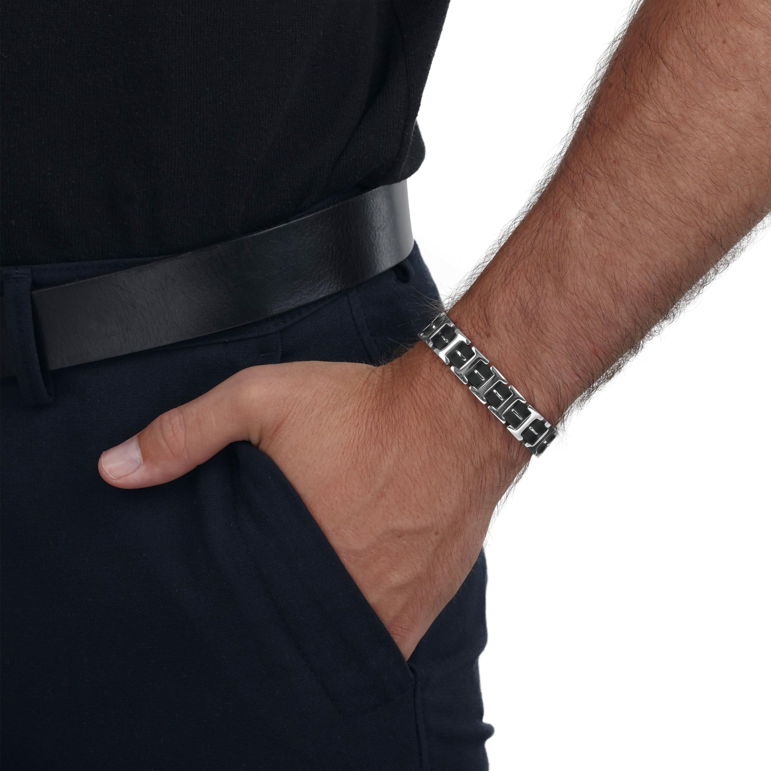 Amor Armband 925 Sterling Silber Herren Armschmuck, Silber, Kommt in Schmuck Geschenk Box