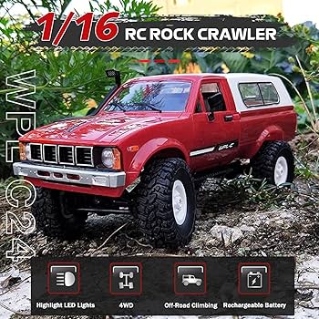Amazon.co.jp: RC Rock Crawler WPL C24 4WD 1/16 ピックアップ