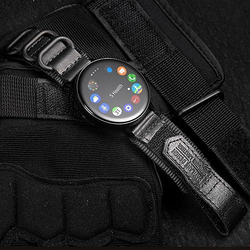 Miniatura 2 de Compatible con correas de reloj Samsung Galaxy, correa de reloj de nailon de liberación rápida de 0.787 pulgadas para Galaxy Watch 6 Classic de