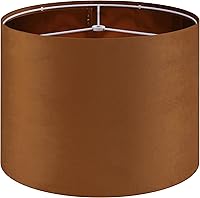 Vista 29 de GO&SO Pantallas de Lámpara de Tambor Medianas de Lino Natural de 13" Superior x 13" Inferior x 10" de Alto (Spider) Pantalla Moderna Beige Gris