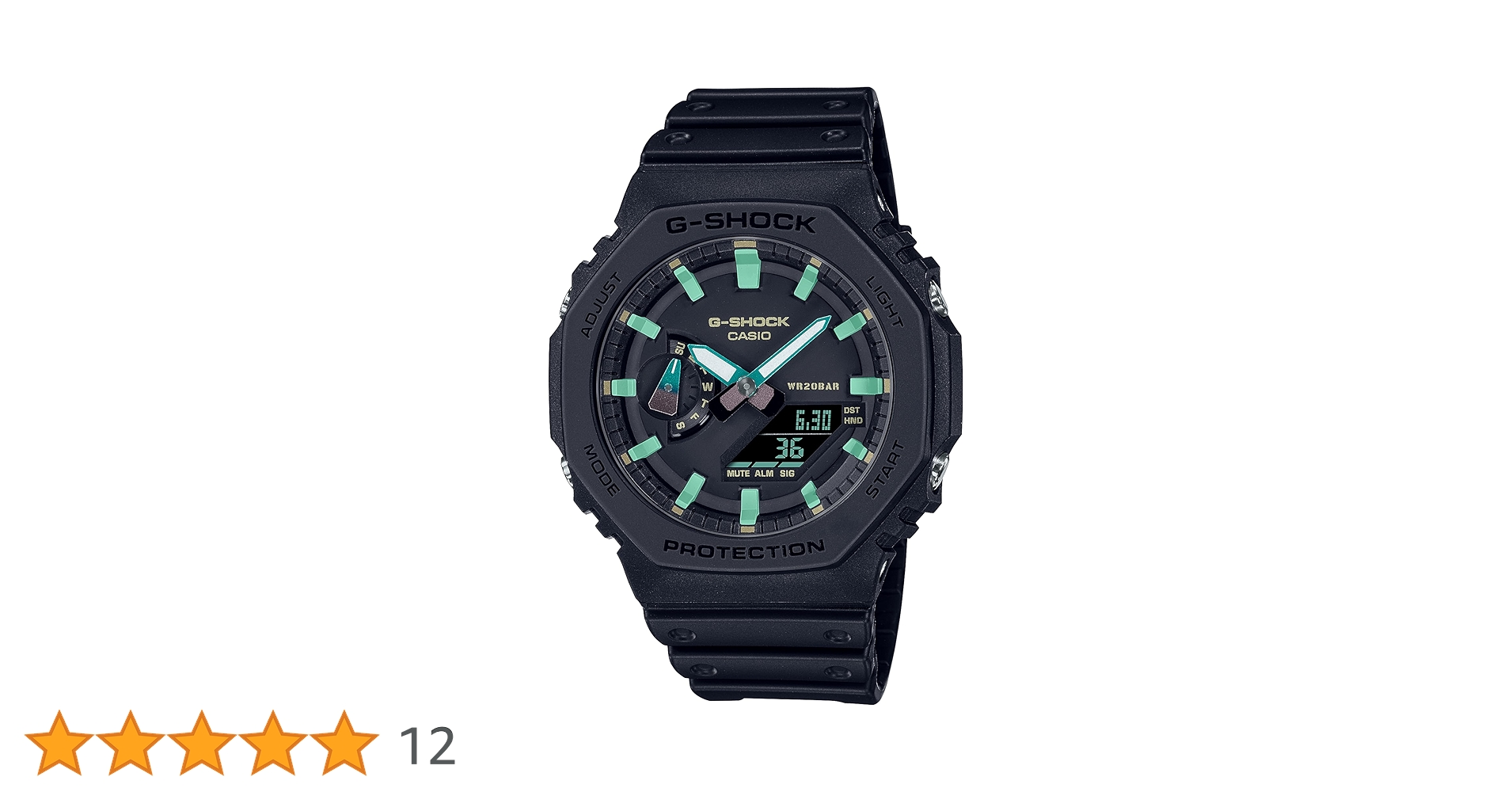 Amazon | Casio G-Shock GA2100RC-1A、ブラック。 | 腕時計