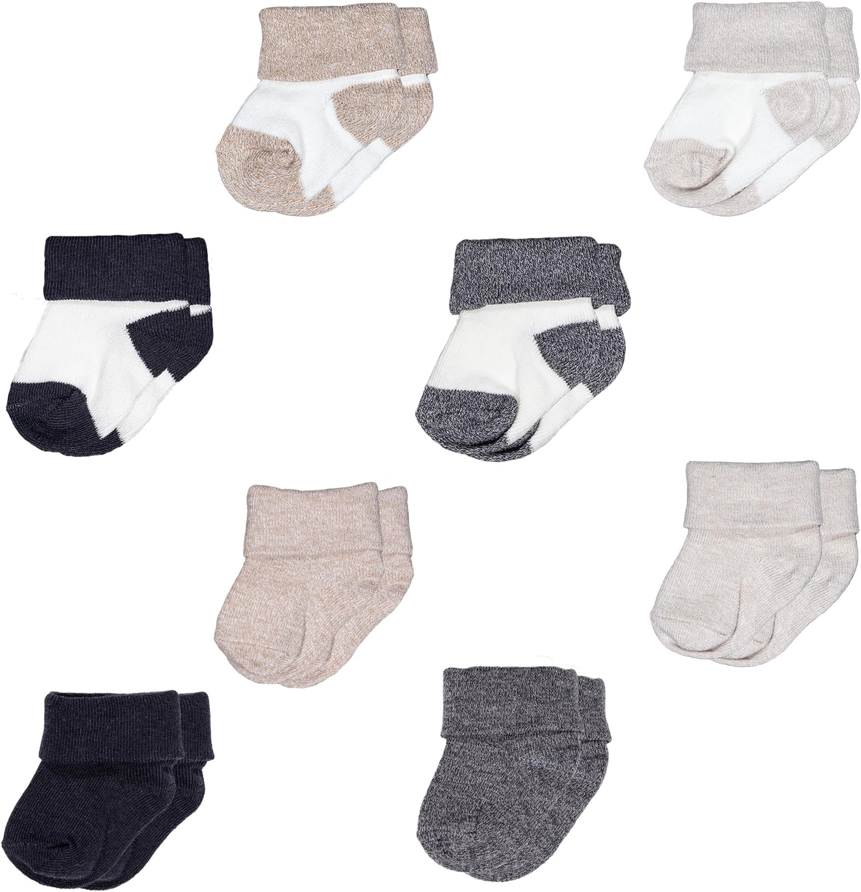 NEW YORK KNITSMini Organics Unisex Baby Organic Cotton Socks, 0-12 Months