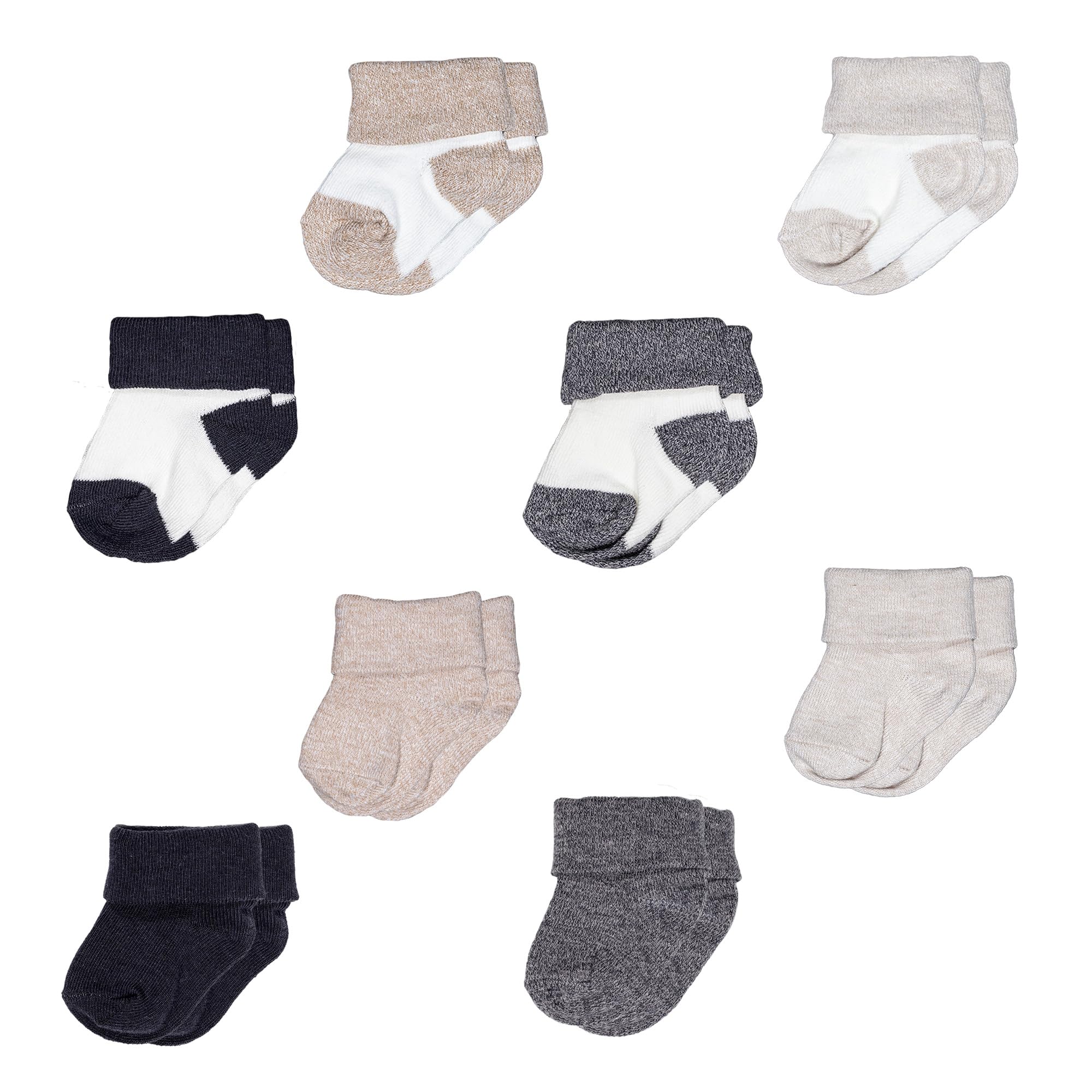 NEW YORK KNITSMini Organics Unisex Baby Organic Cotton Socks, 0-12 Months