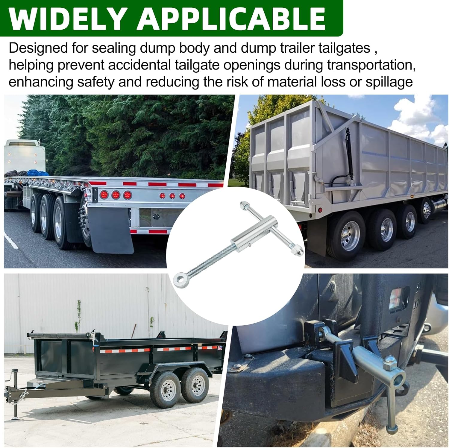 JERBOR Heavy Duty Truck Tailgate Latch Kits for Tailgate Closure，Replace TGL34SBR,TGL3410HDW