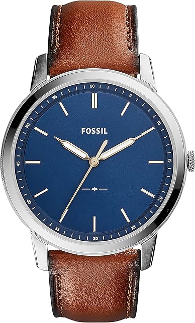 Fossil Men's The Minimalist Slim Three-Hand Light Brown Leather Watch