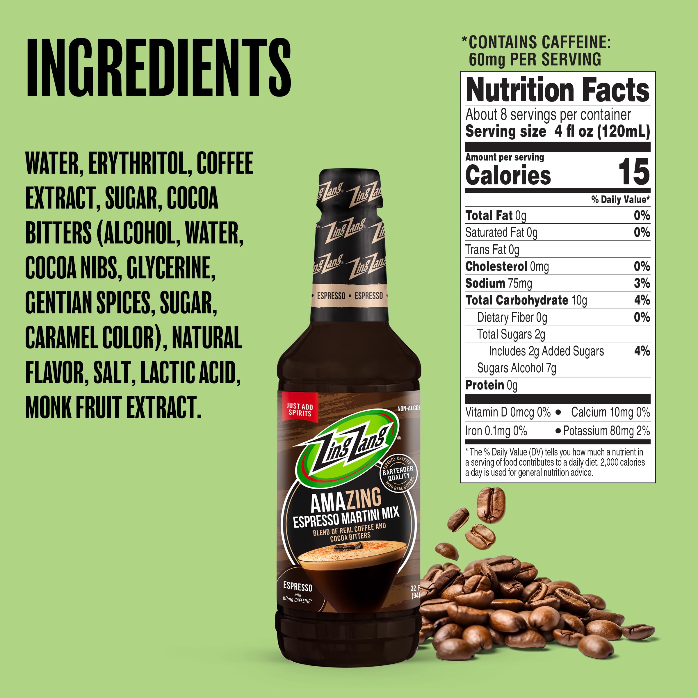 Amazon.com : Zing Zang Espresso Martini Mix - Non-Alcoholic Coffee