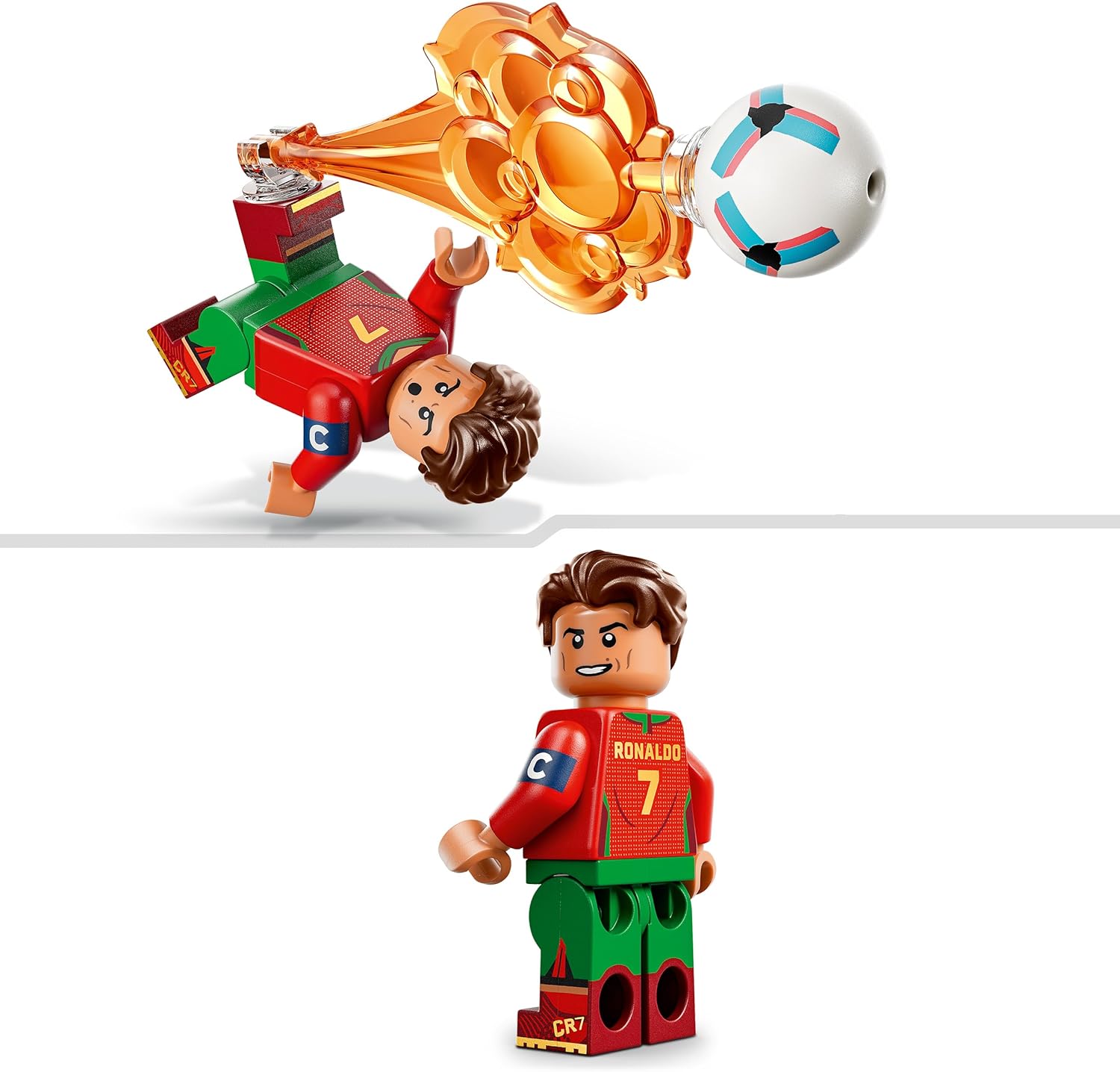 LEGO Editions Cristiano Ronaldo – Football Highlights Toy - 3D Display Model Kit w/Collectible Minifigure - Kids' Room Decor - Gift for 10+ Year Old Boys, Girls & Adult Sports Fans - 43012 — image 4