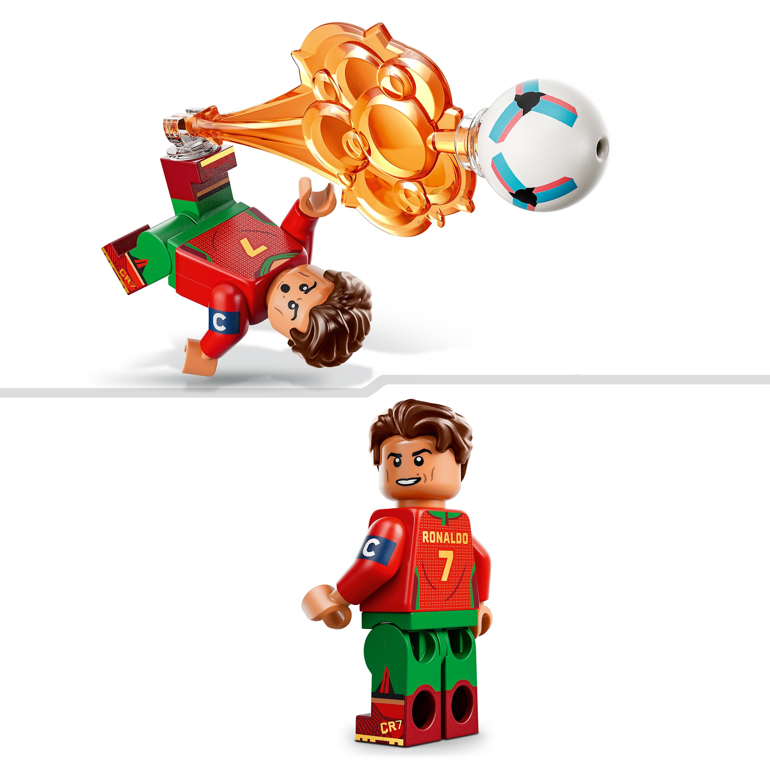 LEGO Editions Cristiano Ronaldo – Best of - Jeu Football - Maquette 3D avec Minifigurine Collector - Décoration de Chambre d'enfant - Cadeau dès 10 Ans pour Garçon, Fille ou Adulte Fan de Sport 43012