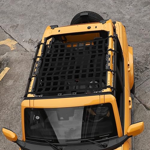 Miniatura 7 de Hamaca de malla para techo de coche para Ford Bronco 2021-2022 de 4 puertas