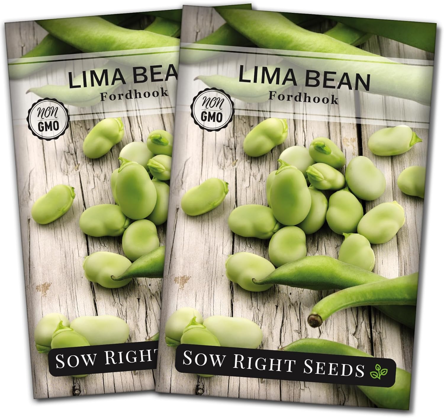 Sow Right Seeds Fordhook Lima Bush Bean Seeds for