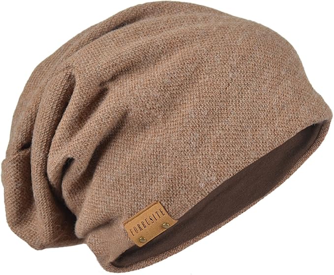 Amazon メンズ 大きいサイズニット帽 ニットキャップ コットン ゆるシルエットb020 無地 コーヒー ニット 通販