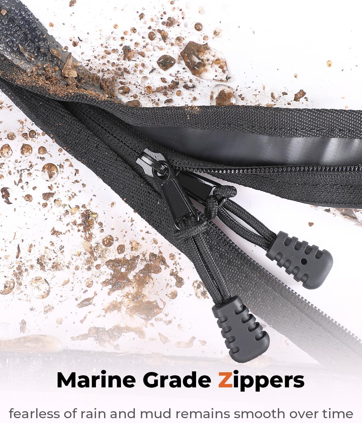 KEMIMOTO Maverick R Soft Upper Doors Compatible with Can-Am Maverick R 2024 2025, Enclosures New Zippers Water-Resistant Soft UTV Cab Enclosure Upper Windows Replace #715007182, 715007372