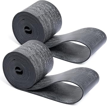 2PCS Motorcycle Rim Strips Bands 18"x1.25", Durable Rubber Rim Tape with Valve Stem Hole Tire Liners Tube Protection from Spoke Nipple Punctures Fits Off-Road, Street Motor Rims