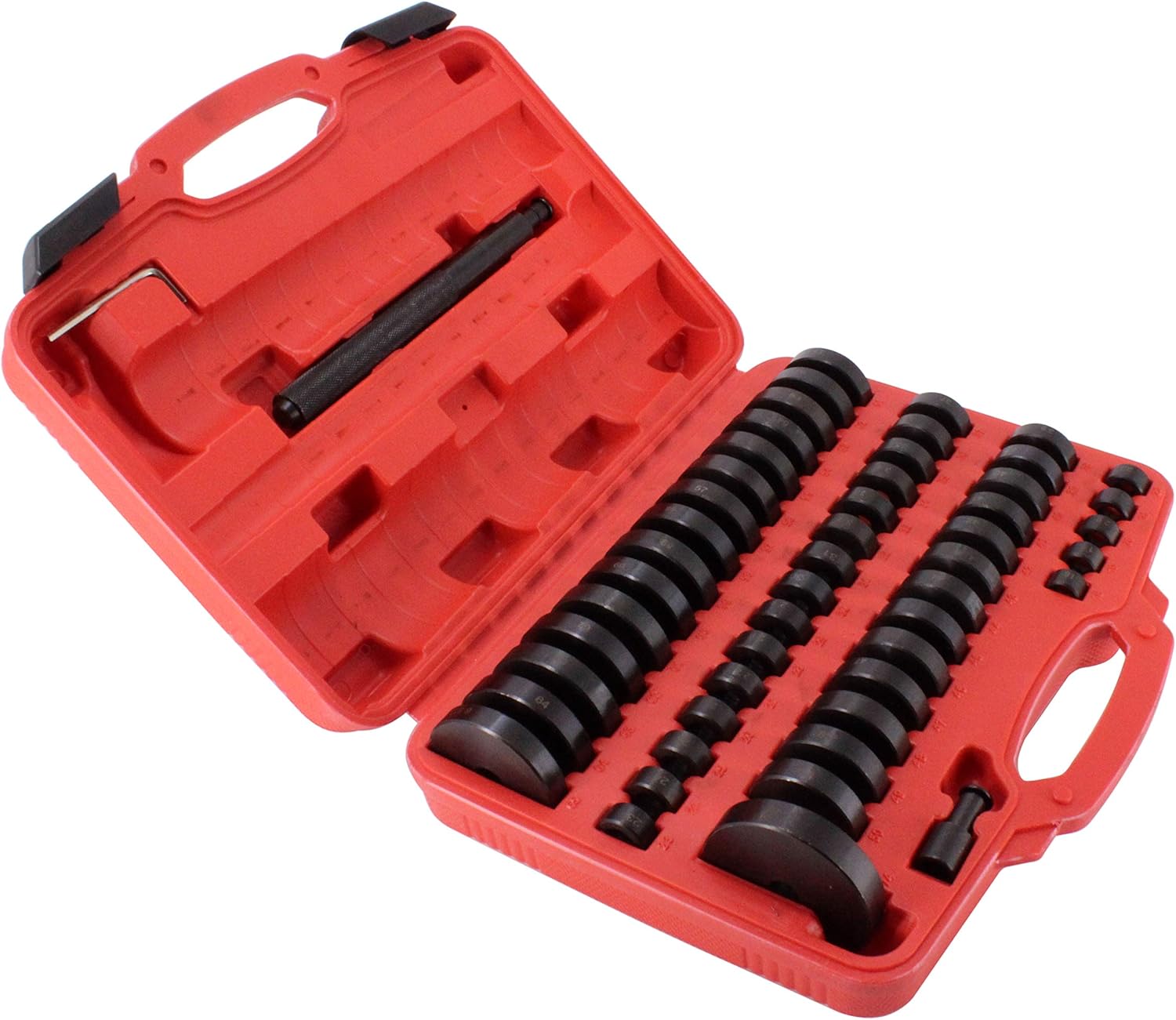 HFS (R 52-in-1 Custom Bushing Driver Tool Set and Transmission Wheel Axle Bearing Race Seal Installer Remover, Bush Removal Puller Bearing Press Tool Kit