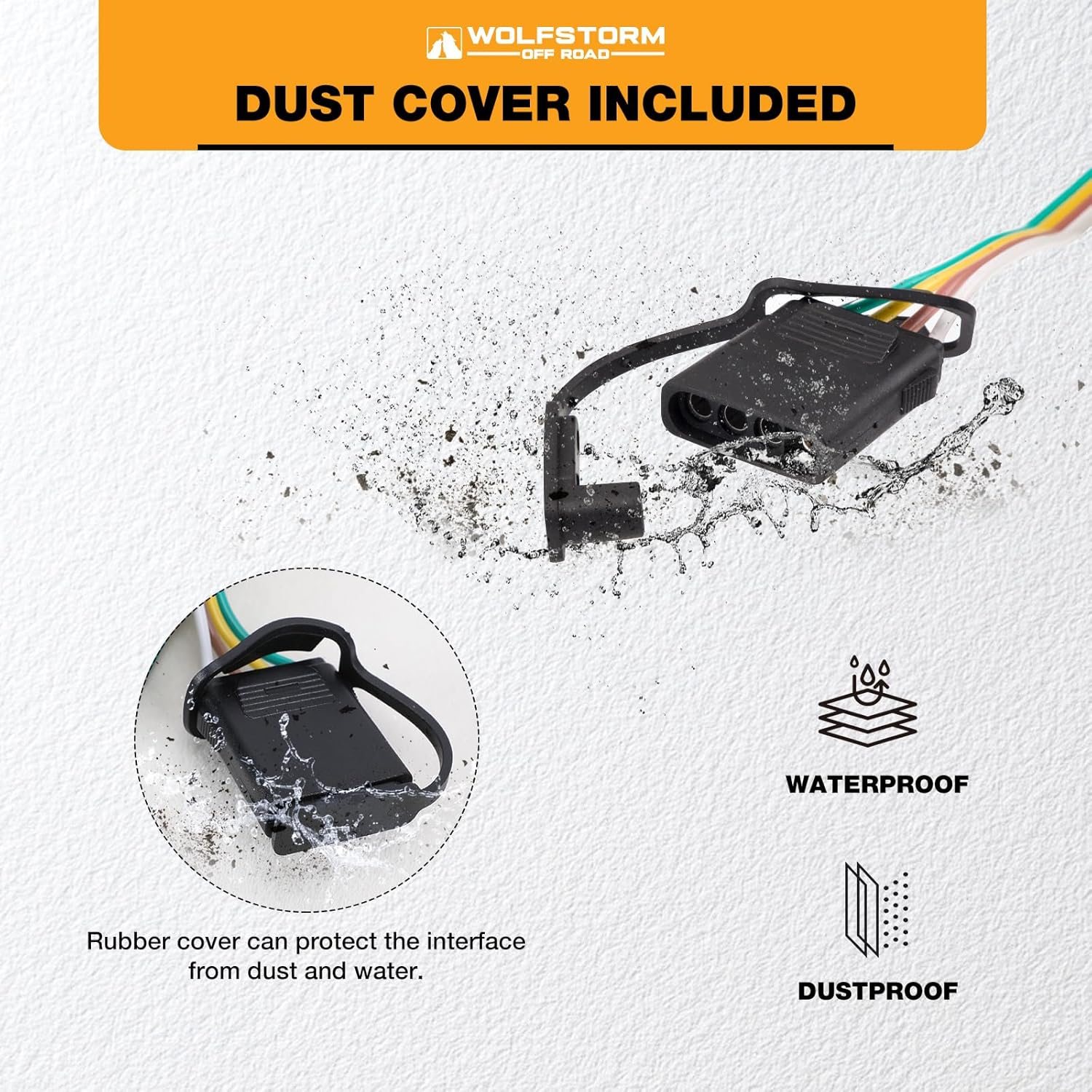 4-Pin Trailer Wiring Harness for 2022-2024 Kia Carnival All, 2020-2022 Telluride All, 2023 Sorento All; 2022-2024 Hyundai Tucson All, 2022-2024 Santa Cruz All, 2019-2023 Santa Fe, 2020-2022 Palisade