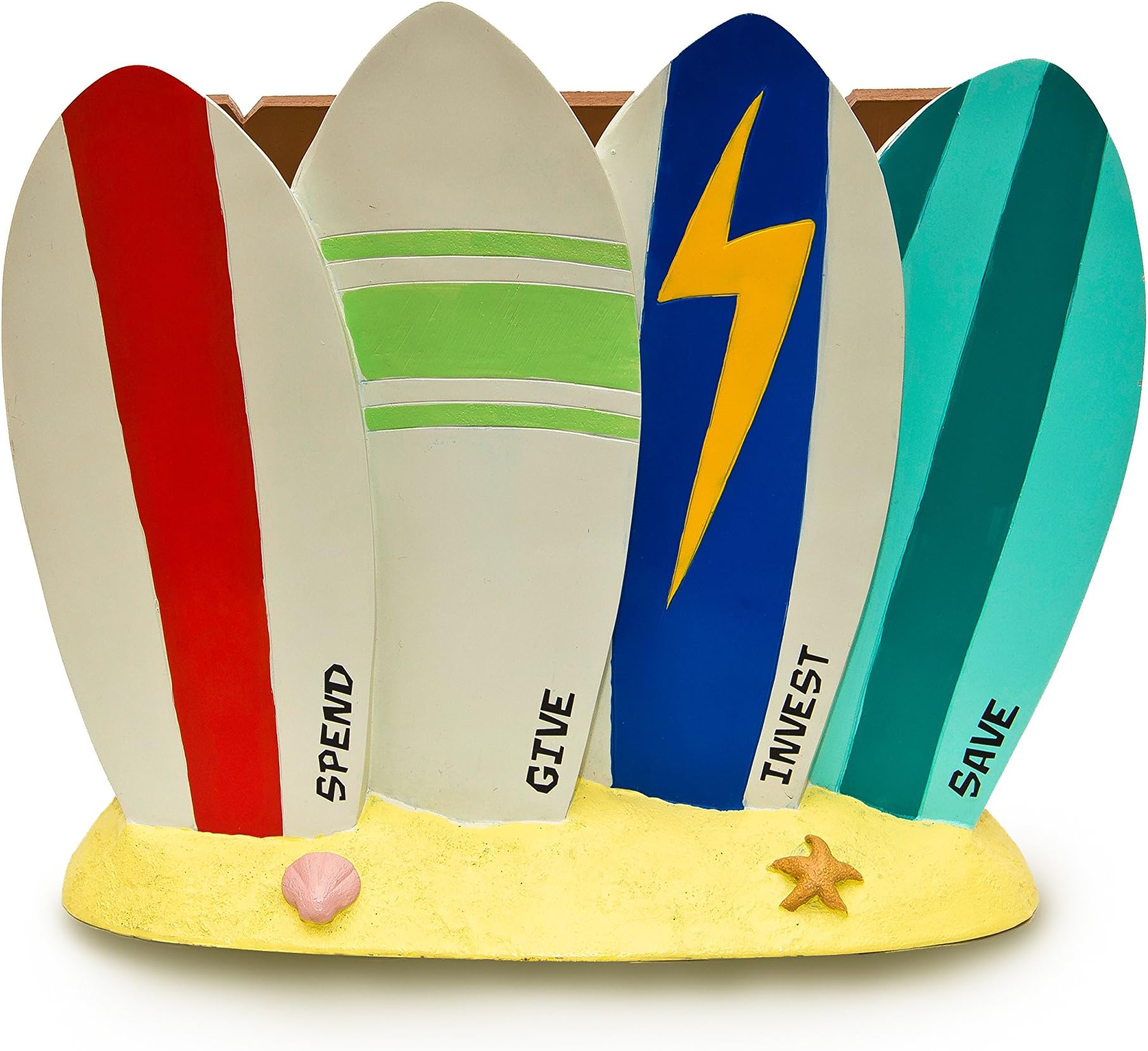 Surf Coin Bank - Coin Bank for Kids - Teach Financial Literacy for Teens - Perfect Kids Money Bank - Piggy Bank of the Future by Money Scholar