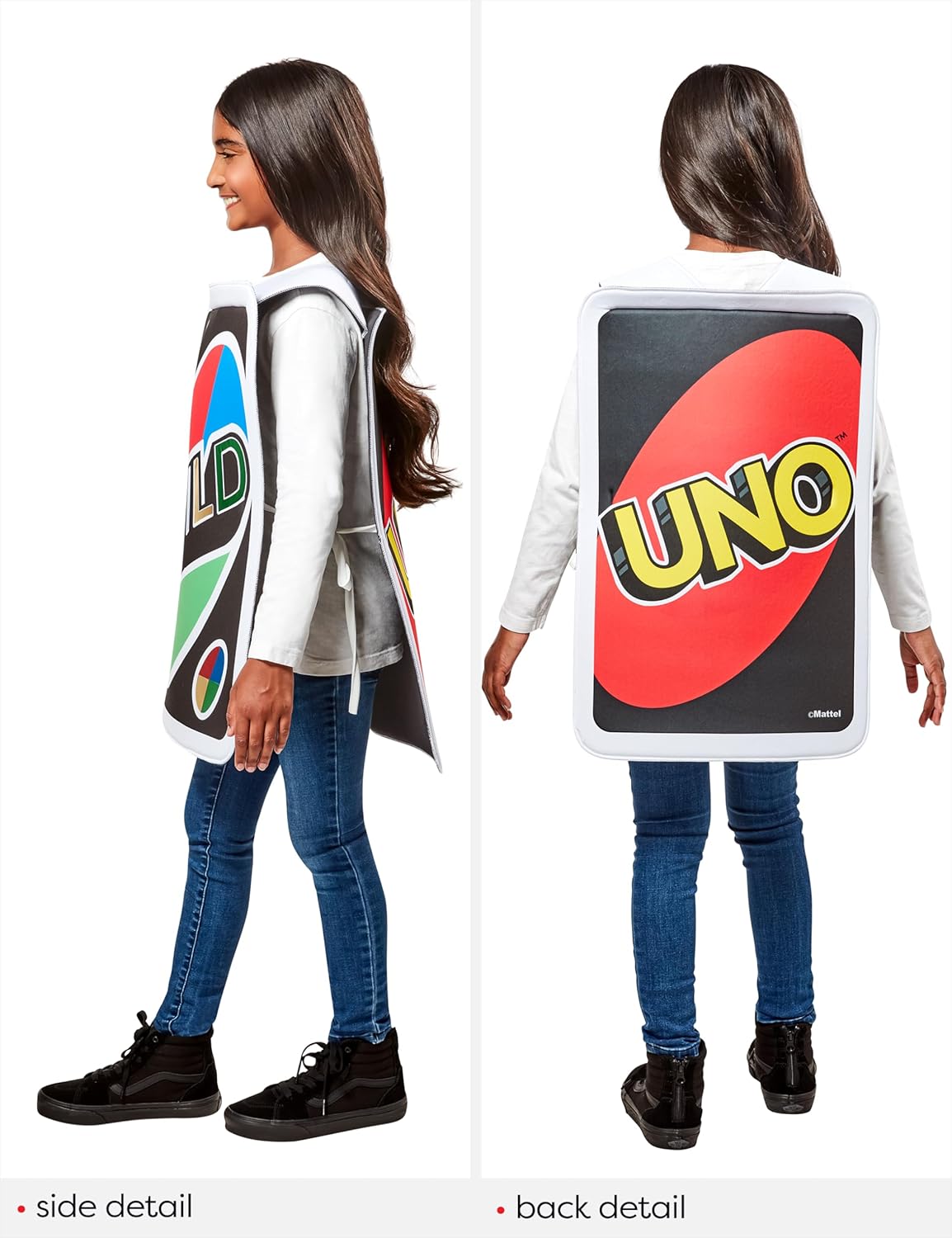 Mattel Uno: Wild Card Costume for Kids by Rubies, Unisex One Size - Image 3