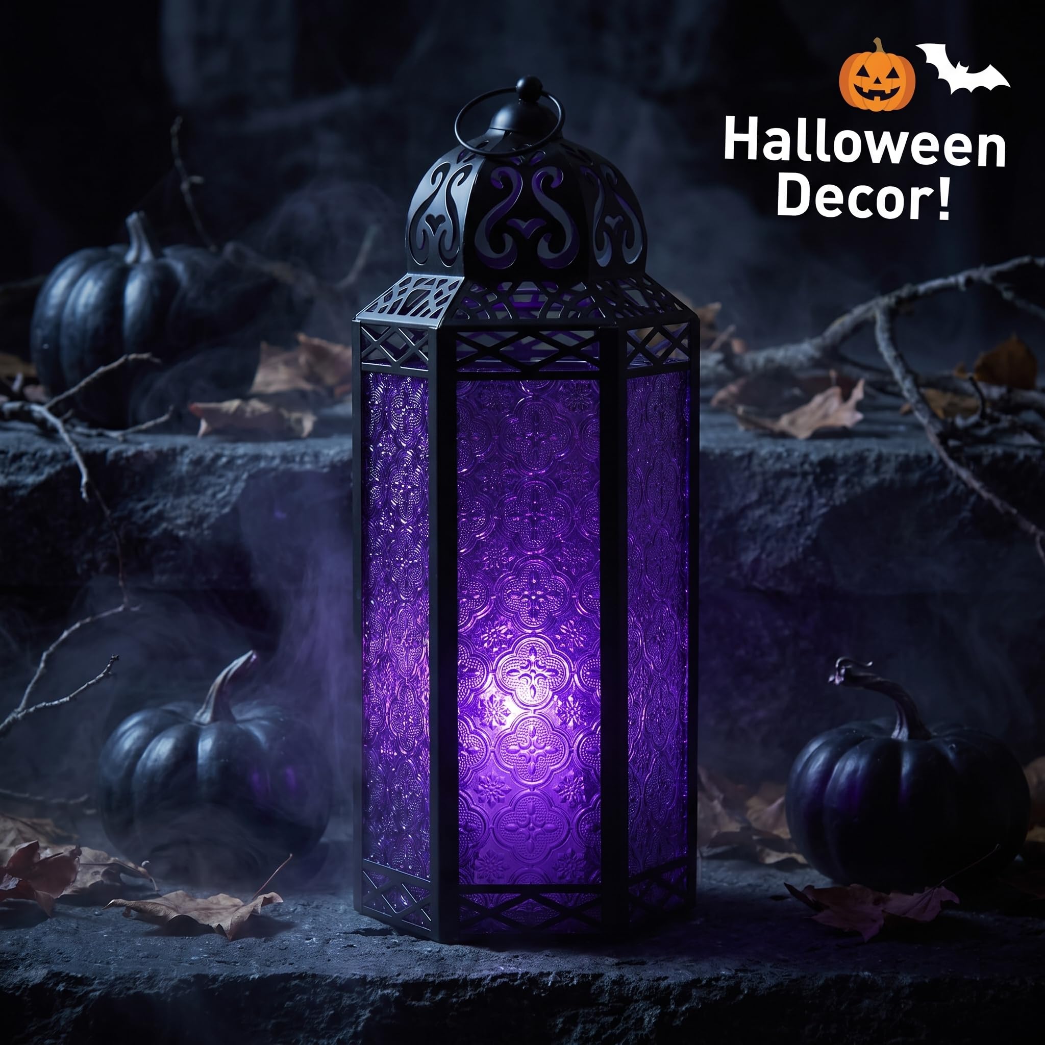 Vela Lanterns Portacandele decorativo marocchino, extra large, viola