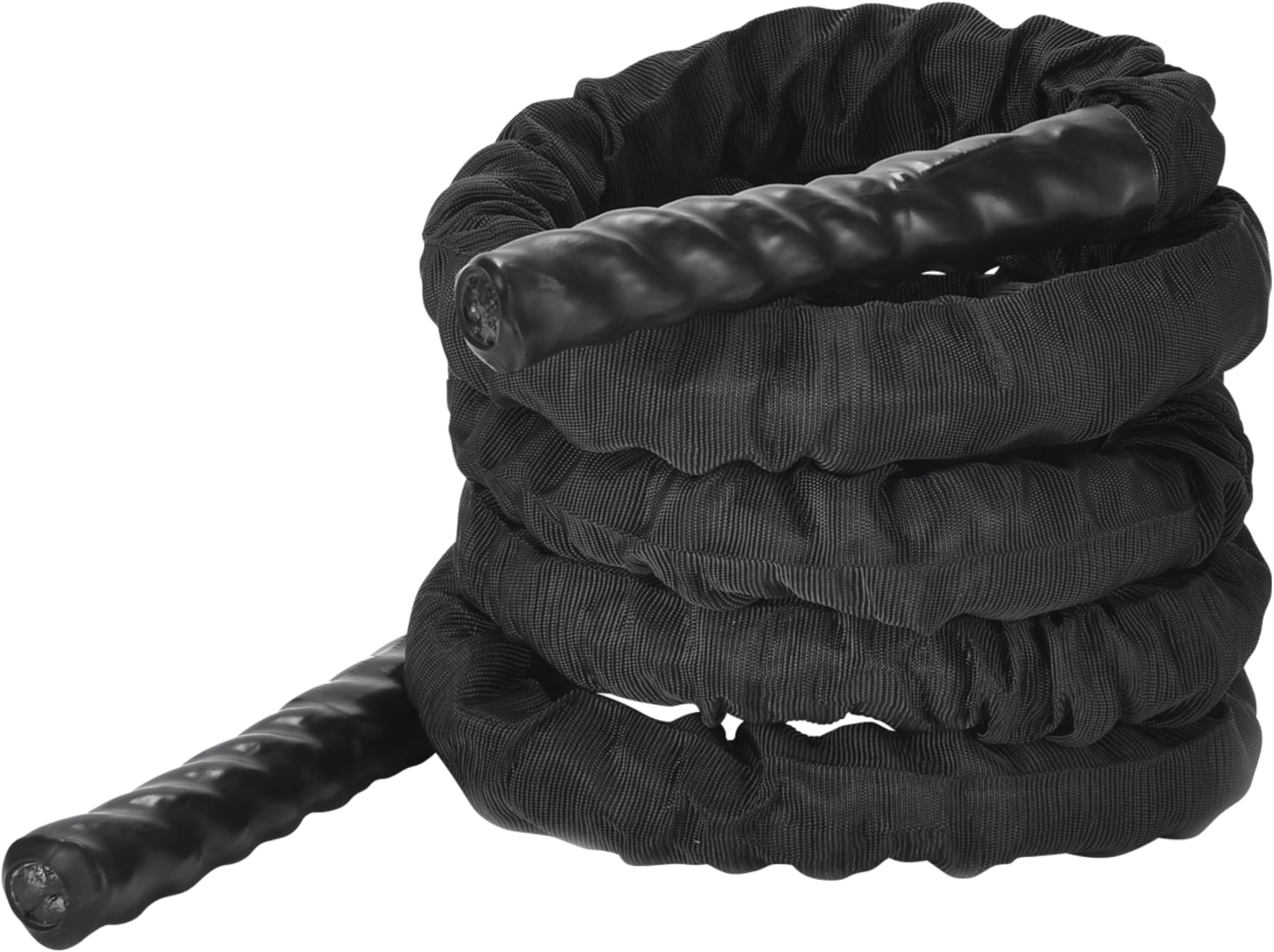 POWRXBattle Rope with Cover Including Workout I Diameter 38 or 50 mm I Training Rope Sports Rope Punch Rope Rope for Fitness Strength Training I Various Lengths I Wall Mount Optional