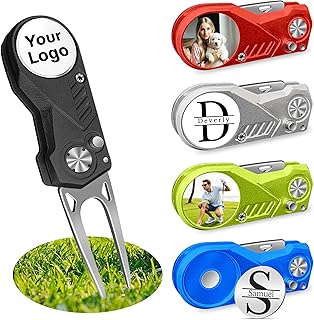 Custom Golf Divot Tool with Ball Marker – Personalized Foldable Golf Repair Tool for Men & Women – Premium Gift for Golfers, Coaches, and Tournaments