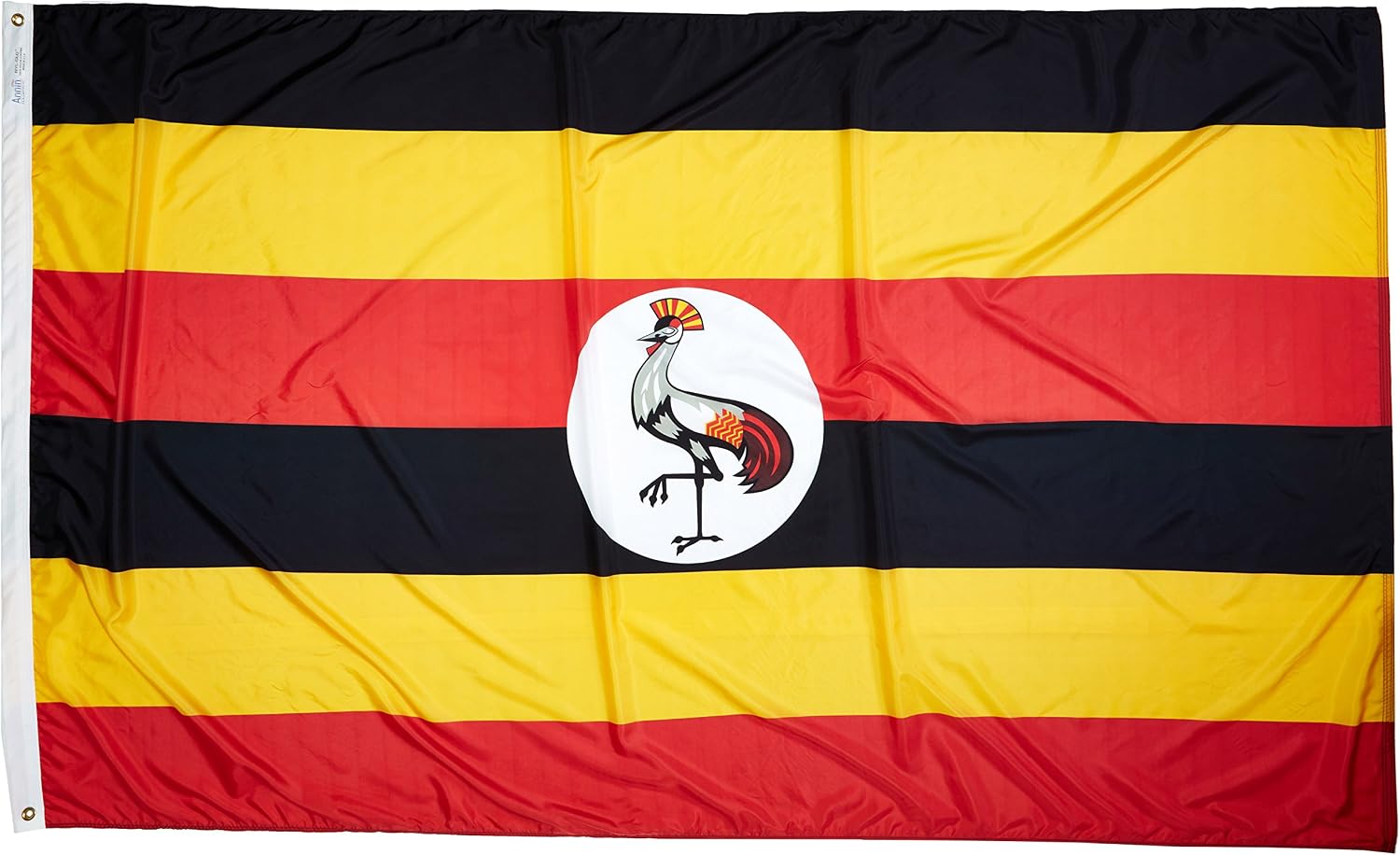 Annin Flagmakers Uganda Flag USA-Made to Official United Nations Design Specifications, 2 x 3 Feet (Model 198677)