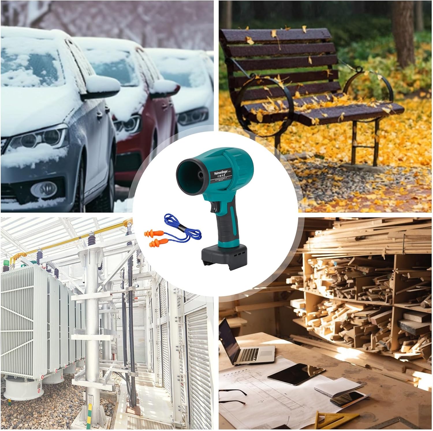 Jet Dry Mini Blower Compatible with Makita 18V Battery,Handheld Brushless Air Blower 240 MPH High Speed Fan for Garages, Yard, Car, Leaf Cleaning