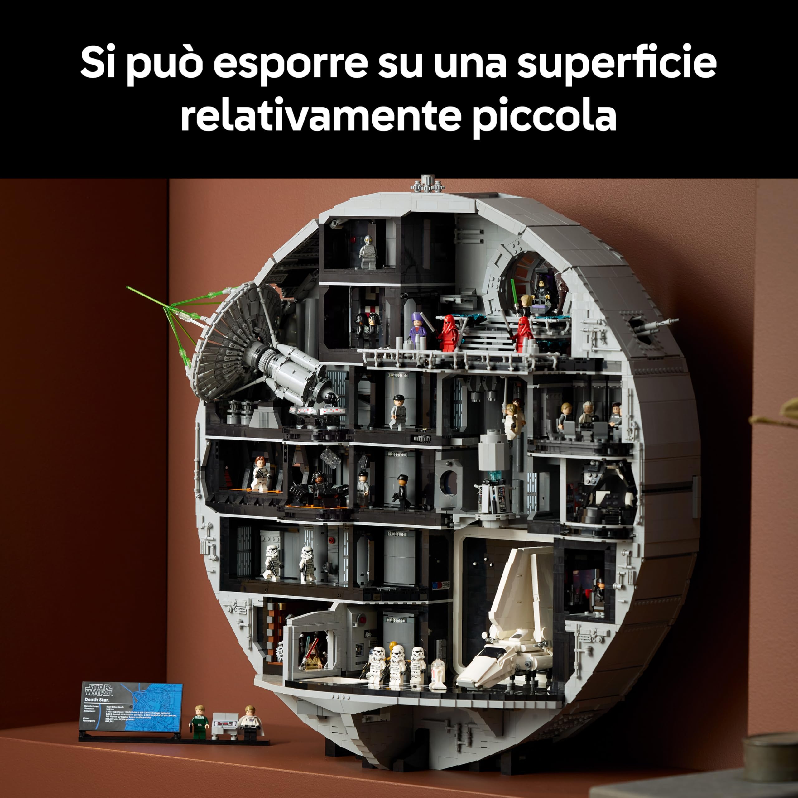 LEGO Star Wars 75419 Morte Nera - Set Interattivo UCS da Esposizione per Adulti - 36 Minifigure incl. Luke Skywalker, Han Solo e Darth Vader - Regalo da Collezione per i Fan di Una Nuova Speranza