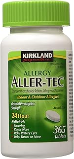 Kirkland Signature Aller-Tec Cetirizine HCL/ Antihistamine Tablets 10 mg, 365 Tablets Each (2 Pack)