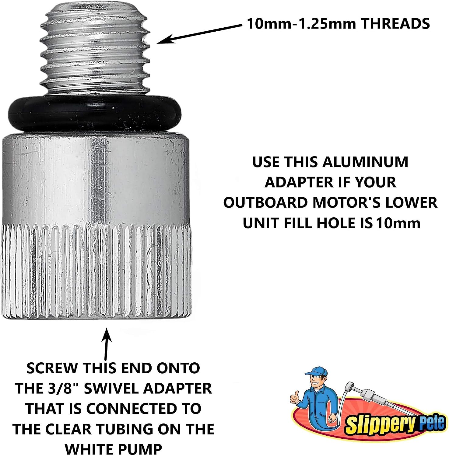 Lower Unit Adapters fit Most Major Brands Outboard Motor(3/8 inch Swivel/10mm/8mm) DOES NOT FIT VOLVO PENTA