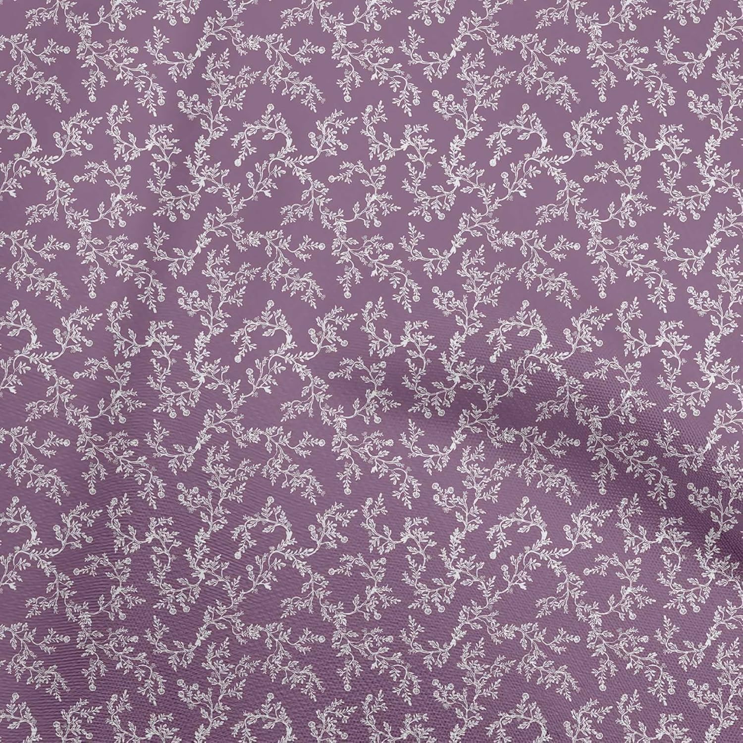 oneOone Polyester Spandex Violet Fabric Floral Sewing Fabric by The Yard Printed DIY Clothing Sewing Supplies 56 Inch Wide-65