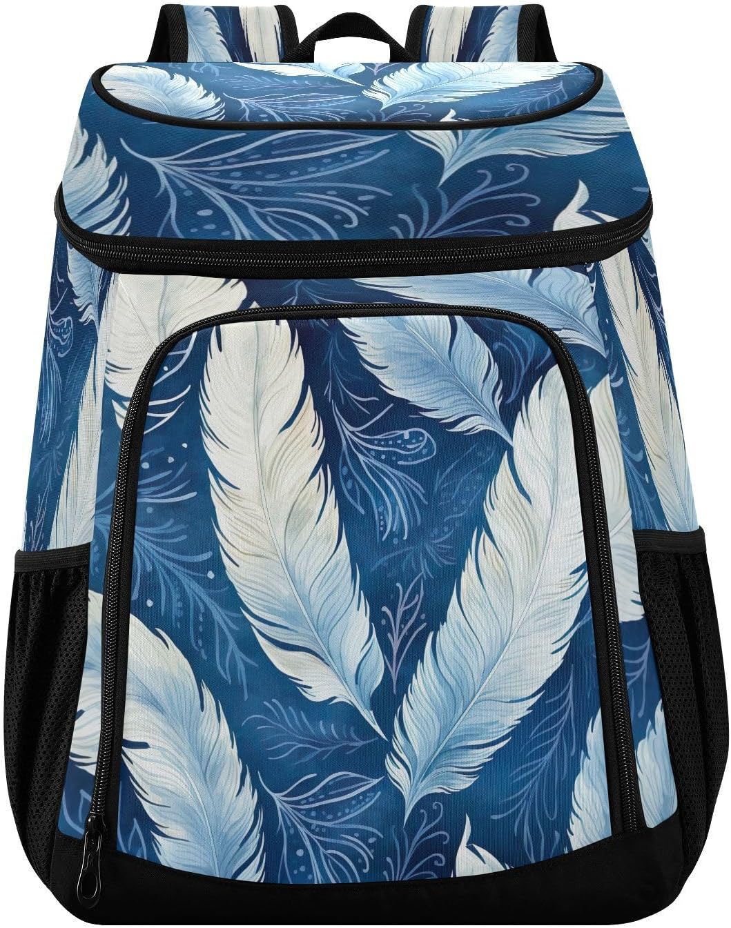 White Feather Cooler Backpack 36 Cans Leakproof Waterproof Backpack Cooler Bag Beach Accessories Travel Camping Fishing Backpack for Women Men