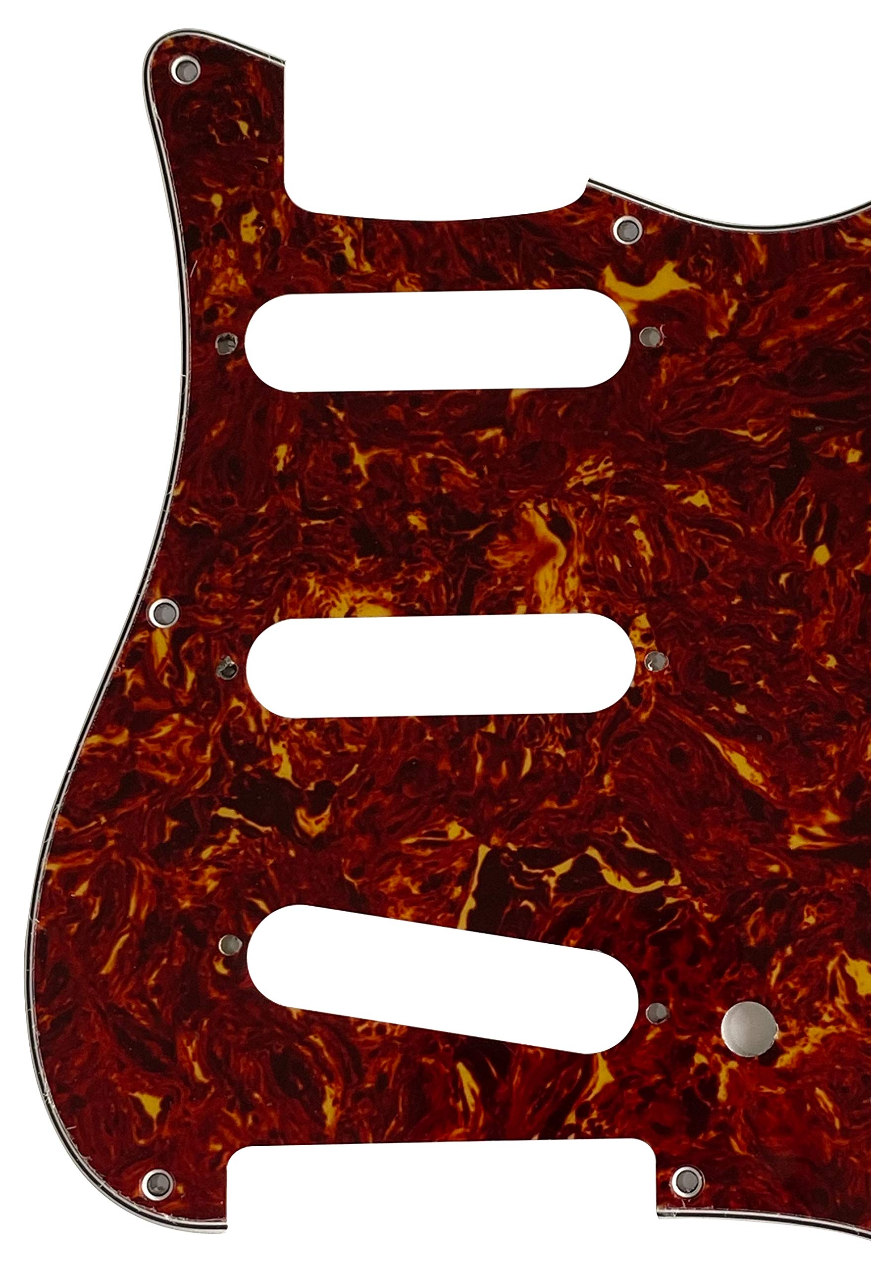 For US Fender 57' 8 Sctew Stratocaster Strat Style Guitar Pickguard Scratch Plate (4 Ply Red Tortoise)