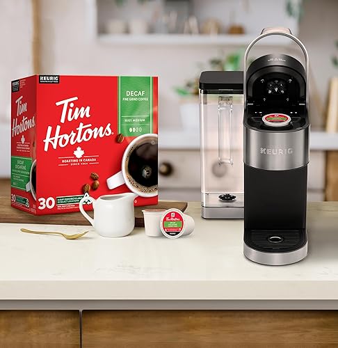 Miniatura 65 de Tim Hortons Café tostado oscuro, cápsulas K-Cup de una sola porción compatibles con cafeteras Keurig, K-Cups de 96 quilates, rojo, 24